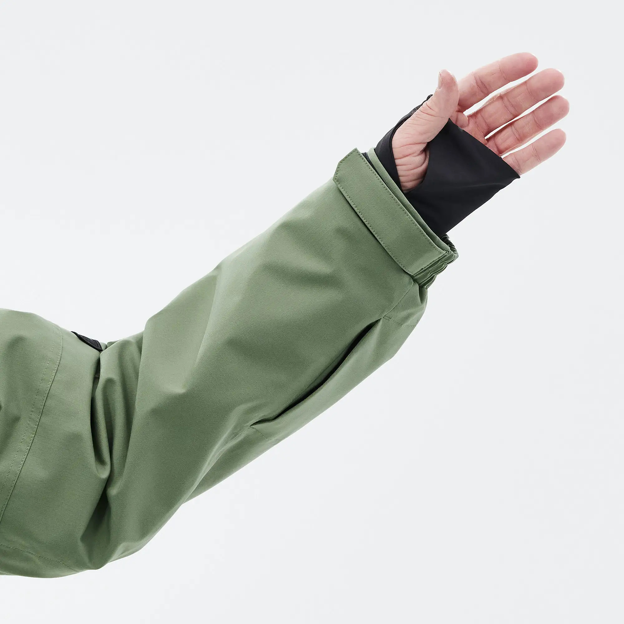 La polaina de muñeca te mantiene seco y cómodo.